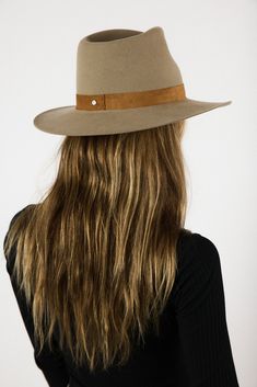 Design Our classic packable hat shape in clay wool with a tonal beige suede band. The flattering and neutral color for all shades of skin and hair. This hat is made from packable wool which means you can easily pack it away in your luggage or bag wherever you may go. This is a staple hat to any wardrobe. Material Our packable wool is sustainable and cruelty-free. We clean, scour and dye our wool in our employee-owned factory right here in the United States. From shearing the wool, to hand polish Classic Wide Brim Felt Hat For Everyday, Leather Brimmed Fedora For Everyday Wear, Everyday Leather Brimmed Fedora, Everyday Leather Fedora With Curved Brim, Everyday Leather Fedora With Short Brim, Everyday Leather Fedora With Flat Brim, Classic Brimmed Felt Hat For Everyday, Classic Felt Hat For Fall, Classic Felt Hat For Everyday Fall Wear