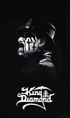 the poster for king diamond's midnight metalheads album, which features an image of