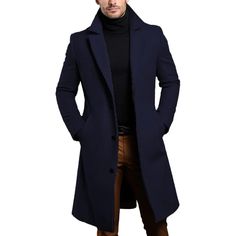 Upgrade your fall wardrobe with our Perfect Fall Coat! Made of high-quality polyester, this coat will keep you warm and stylish during the cooler months. Benefits: Comfort & Warm Gender: Men Season: Autumn/winter season Material: Polyester 100% Please check the size chart carefully before placing the order FOR MORE INFORMATION PLEASE CONTACT: antonioclothingstore@gmail.com FREE SHIPPING WORLDWIDE ON ALL ORDERS 14 DAYS RETURN AND FULL REFUND Ny Winter Outfits, Ny Winter, Overcoat Men, Coat For Men, Wool Winter Coat, Coat Autumn, Wool Overcoat, Wool Trench Coat, Trench Coat Men