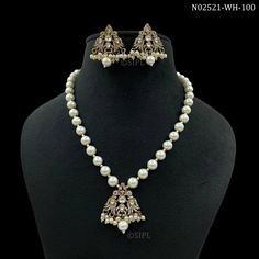 Very beautiful uncut high quality polki kundan combo of necklace earrings. Antique Wedding Necklaces With Jewels, Pearl Chain Pendant Beaded Necklace For Wedding, Vintage Jeweled Necklaces For Wedding, Temple Jewelry Style Pearl Pendant Necklace For Wedding, Temple Jewelry Pearl Pendant Necklace For Wedding, Temple Style Pearl Necklaces For Wedding, Vintage Pearl Necklace With Round Beads For Weddings, Victorian Wedding Necklaces With Jewels, Ornate Kundan Pendant Necklace For Wedding