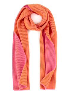 Shiraleah Christie Scarf, Orange Toddler Girl Toys, Scarf Trends, Make Your Outfit, Cozy Accessories, Cozy Scarf, Denim Sweater, Pink Scarves, Orange And Pink, Touch Screen Gloves