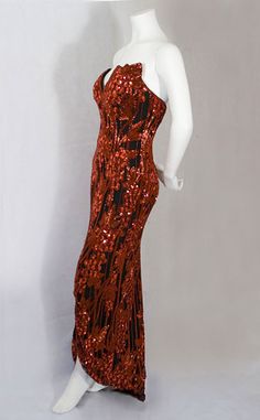 Bob Mackie beaded evening gown, c.1980 Cher Bob Mackie, Feminine Mystique, Decades Of Fashion, Layer Style, Quality Fashion