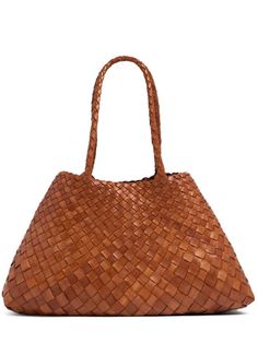 Big santa croce leather tote bag - Dragon Diffusion - Women | Luisaviaroma Large Brown Designer Shoulder Bag, Large Luxury Brown Satchel, Tan Shoulder Bag With Braided Double Handles, Tan Top Handle Bag With Braided Handles, Classic Woven Leather Shoulder Bag For Shopping, Luxury Shoulder Bag With Braided Handles For Shopping, Luxury Shoulder Bag With Woven Leather For Shopping, Tan Shoulder Bag With Braided Top Handle, Tan Shoulder Bag With Top Handle And Braided Handles