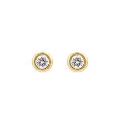 Material: 18K Solid Gold and Diamonds Diameter style: 2.8 mm or 3.5 mm Diamond weight of 2.8mm style: 2 diamonds, approx. 0.057 carats Diamond weight of 3.5mm style: 2 diamonds, approx. 0.108 carats Handcrafted Lifetime warranty Classic Yellow Gold Diamond Earrings With Bezel Setting, Timeless Yellow Gold Earrings With Single Diamond, Classic Yellow Gold Earrings With Bezel Setting, Elegant Yellow Gold Single Diamond Earring, Elegant Yellow Gold Diamond Earring, Timeless Gold Diamond Earrings With Single Diamond, Classic Yellow Gold Earrings With Single Diamond, Sophisticated Women, Basic Wear