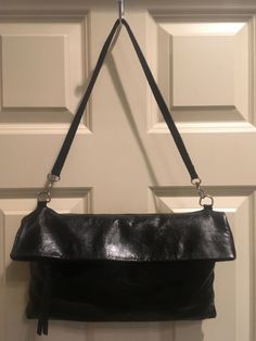 Gianni Chiarini Genuine Leather Black Handbag Purse W Silver Hardware Removable Strap. The condition is excellent! Please feel free to message me with any questions and don’t forget to take a look at other similar items in my store! Leather Rectangular Hobo Bag For Party, Rectangular Leather Hobo Bag For Party, Shopping Clutch Flap Bag With Detachable Strap, Soft Leather Tote Bag For Party, Rectangular Soft Leather Bags For Party, Party Soft Leather Tote Bag, Soft Leather Crossbody Bag For Party, Black Pouch Flap Bag For Shopping, Everyday Black Evening Bag With Adjustable Strap