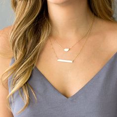 "Modern and minimal! This slender Long Skinny Bar Necklace is a beautiful variation of the Bar Necklace that is super attractive by itself or layered. This personalized skinny name necklace can be custom engraved with words, numbers, coordinates, symbols in the font of your choice. Engraved and hand assembled with care and love, it comes in 14k gold fill, rose gold fill, or sterling silver. A perfect gift for your wife, girlfriend, or simply to treat yourself! Here are a few ideas to put on the Gold Bar Necklace Personalized, Personalized Bar Necklace, Name Plate Necklace, Half Moon Necklace, Engraved Bar Necklace, Diamond Ring Princess Cut, Necklace Mom, Bar Necklace Personalized, Jewelry Appraisal