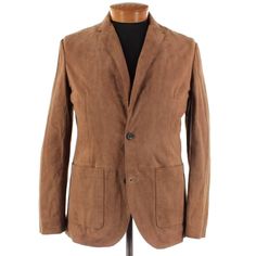 * Sleeve (Shoulder Seam To End Of Sleeve) : 25 * Length (Bottom Of Collar): 28.5 * Shoulder (Point To Point): 18.25 * Pit To Pit: 21.25 * Waist (Flat Across At The Top Of The Pockets): 19.5 Brown Business Blazer With Patch Pockets, Tailored Brown Blazer With Patch Pockets, Brown Long Sleeve Formal Outerwear, Formal Long Sleeve Brown Outerwear, Brown Spring Sport Coat For Business Casual, Brown Long Sleeve Sport Coat For Semi-formal Occasions, Brown Business Casual Sport Coat For Spring, Brown Long Sleeve Semi-formal Sport Coat, Semi-formal Long Sleeve Brown Blazer