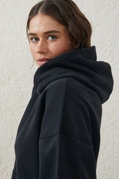 Body - Plush Premium Hoodie - BlackBody - Plush Premium Hoodie - BlackCotton On | Women | Clothing | Sweats & HoodiesCotton On | Women | Clothing | Sweats & HoodiesCotton On | Women | Clothing | Sweats & Hoodies Black Athleisure Outerwear With Cozy Fit, Black Cozy Fit Outerwear For Athleisure, Black Cozy Fit Athleisure Outerwear, Black Hooded Outerwear For Loungewear, Black Outerwear With Drawstring Hood And Relaxed Fit, Black Relaxed Fit Outerwear With Drawstring Hood, Black Funnel Neck Sweatshirt With Drawstring Hood, Black Athleisure Outerwear For Loungewear, Black Hoodie With Ribbed Cuffs And Funnel Neck