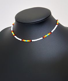 Native american indian style beaded choker, birthday gifts for her, gift for him (C1) Native american inspired necklace is very flexible and comfortable to wear. The necklace has an extender for an additional length. A wonderful gift  on Christmas, Anniversary, Birthday, Valentine's Day. - Czech glass seed bead (size 8/0) - Lobster claw with 2" extension chain - Nylon cord   - Combined shipping included  message me for smaller or bigger sizes CUSTOM ORDERS are welcome! Please do not hesitate to White Beaded Choker For Festivals, Traditional White Adjustable Choker, White Adjustable Traditional Choker, White Southwestern Style Jewelry Gift, Southwestern White Jewelry Gift, Southwestern Style White Jewelry Gift, Adjustable Colorful Beaded Necklace For Festivals, Festival Jewelry With Tiny Beads, Southwestern Adjustable Jewelry For Festivals