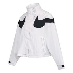 Collar Jacket, White Jacket, Nike Jacket, Motorcycle Jacket, Stand Up, Athletic Jacket, The 100, Nike, Collar