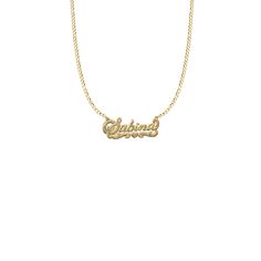 THE DOUBLE PLATE CLASSIC NAMEPLATE NECKLACE – The M Jewelers Custom Pendant Necklace, Nameplate Necklace Gold, Gothic Choker Necklace, Pinky Signet Ring, Initial Earrings Studs, M Jewelers, Xmas 2022, Gold Items, Initial Necklaces