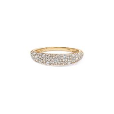 The Diamond Pave Stack Ring is a stylish and versatile piece of jewelry designed to be worn alone or stacked with other rings for a personalized and fashionable look. Available in 14K White, Yellow, and Rose Gold Diamond weight = 0.62 carats Diamond quality = GH-Color, SI-Clarity Ring width = 4.80mm Luxury Women's Stackable Rings With Pave Setting, Everyday Luxury Diamond Ring With Pave Setting, Luxury Fine Jewelry Stackable Rings With Pave Setting, Fine Jewelry Yellow Gold Stackable Rings With Pave Setting, Luxury Gold-plated Jewelry With Pave Setting, Pave Diamond Rings, Ring Inspo, Diamond Fashion Rings, Stack Ring