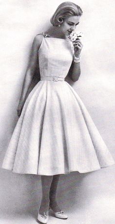 sweet 50's dress modeled by Gretchen Harris 1950s Dresses