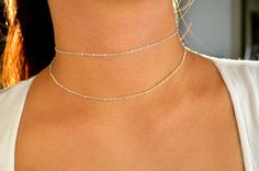 Chain is adjustable. Simple Choker Necklace, Rose Gold Heart Necklace, Rose Gold Chain Necklace, Delicate Choker, Simple Choker, Silver Necklace Simple, Choker Silver, Beautiful Chokers, Gold Chain Choker