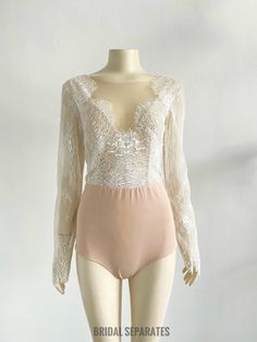 Lace Bridal Bodysuit, Wedding Lace Bodysuit, Lace Wedding Bodysuit, Ivory Bodysuit Long Sleeves / bodysuit 18 - Etsy Wedding Bodysuit, Bridal Bodysuit, Wide V Neck, Wedding Lace, Knit Bottom, Lace Bridal, Handmade Lace, Lace Weddings, Lace Bodysuit