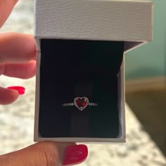 100% Authentic Pandora Elevated Red Heart Ring, Size 7!! This Ring Is Brand New, No Scratches, & Never Been Worn!! Will Get This Ring + Box , & Also A Little Gift As A Bonus!!! Fast Shipping!! This Is The Perfect Gift! :-) Description Tell The World You Believe In Love With Pandora's Elevated Red Heart Ring. A Heart-Shaped Red Man-Made Crystal Sits At The Center Of The Ring Accented By Sparkling Pav In The Frame Of The Setting And Along The Front Of The Band. Pandora Red Heart Ring, Pandora Heart Ring, Diamond Bubble Ring, Promise Rings Pandora, Red Heart Ring, Pandora Rings Heart, Rings Pandora, Pandora Red, Crown Ring Princess