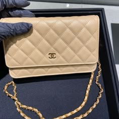 Brand New Chanel Woc In Beige, With Original Packaging, Receipts Both From Chanel And Neiman Marcus. Never Used. Makes For A Perfect Gift For The Holidays For That Special Girl Or Yourself! Please Feel Free To Ask Any Questions! Ready To Ship. Beige Chanel Woc Outfit, Luxury Beige Wallet On Chain For Evening, Luxury Envelope Wallet On Chain With Strap, Formal Beige Wallet On Chain With Chain Strap, Elegant Beige Wallet On Chain With Chain Strap, Classic Envelope Wallet On Chain For Formal Occasion, Classic Formal Envelope Wallet On Chain, Classic Envelope Bag With Chain Strap, Elegant Beige Rectangular Wallet On Chain