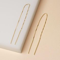 Extra Long Gold Threader Earring – STONE AND STRAND 14k Yellow Gold Threader Earrings, Gold Sterling Silver Earrings For Everyday Luxury, Minimalist 14k Gold Dangle Jewelry, Minimalist Everyday Hoop Earrings With Delicate Chain, Silver 14k Gold Threader Earrings As Gift, Minimalist Tarnish Resistant Drop Earrings, Gift Tarnish Resistant Linear Earrings, Hypoallergenic Yellow Gold Linear Earrings For Everyday, Minimalist Recycled Gold Dangle Jewelry