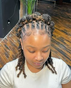 Half Up Half Down Locs, Loc Crown, Dreadlocks Hair Care, Crown Women, Short Locs