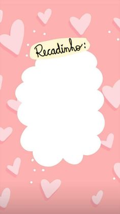 a pink background with hearts and the word readimos written on it's side