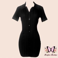 Black Ribbed Button Down Mini Dress. Very Stretchy And Form Fitting. Available In Small-Large But Fits Up To Xl. Tags: Bodycon, Ribbed Dress, Brown Mini Dress, Winter Dress, Grunge, Amy Winehouse, Button Up Dress, Ribbed, Sweater Dress Black Button-up Mini Dress For Work, Mini Dress Winter, Stretch Button-up Mini Dress, Brown Fitted Button-up Mini Dress, Black Button-up Mini Dress With Buttons, Dress Grunge, Non-stretch Medium Wash Button-up Dress, Sweater Dress Black, Brown Mini Dress