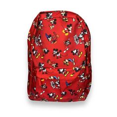 Nwt Disney Store Mickey Mouse Backpack Through The Years 2021 Red Pockets New Approx Bag Dimensions: 19" H X 13" W X 5" D New, With Tags; No Flaws Casual Backpack With Character Print For Back To School, Red Disney Backpack For Disney Fan Events, Casual Red Bag For Disney Fan Events, Casual Character Print Backpack For Back To School, Red Disney Style Backpack For Disney Trips, Casual Mickey Mouse Backpack For Back To School, Red Disney Bags For Disney Trips, Disney School Bag In Red, Mickey Mouse Themed Backpack For Disney Trips