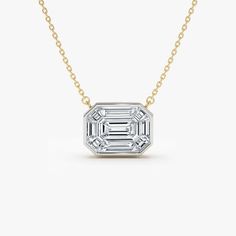 Necklace Information Diamond Type : Natural Diamond Metal : 14k Gold Metal Color : Rose Gold, Yellow Gold, White Gold Round Diamond : 1.10 Mm Total Carat Weight : 0.48 Ttcw Diamond Color Clarity : F Color Vvs Clarity Sku : Vl-Nk-195 Lead Time: 4-8 Weeks (If Out Of Stock) Jewelry Care Over The Course Of Time, Body Oil And Skin Products Can Collect On Jewelry And Leave A Residue Which Can Occlude Stones. To Keep Your Jewelry Looking Bright And New, Take A Soft Headed Toothbrush With Some Mild Soap And Gently Brush The Front And Back Of The Stones And Metal. Rinse Thoroughly With Tepid Water. We Do Not Suggest Putting Jewelry In An Ultrasonic To Clean. Steam Cleaning Works Well, But Do Not Yellow Gold Emerald Cut Solitaire Necklace, Classic White Gold Emerald Necklace With Diamond Accents, Emerald Cut Diamond Necklace In 14k Gold, 14k Gold Emerald Cut Solitaire Necklace, Timeless 14k Gold Emerald Cut Solitaire Necklace, Emerald Cut Solitaire Necklace In 14k Gold, Elegant Gold Baguette Cut Necklace, Yellow Gold Solitaire Necklace With Diamond Cut, Gold Solitaire Necklace With Emerald Cut Diamond Accents