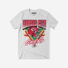 Kansas City Chiefs Triangle Vintage T-Shirt FOCO S - FOCO.com Cheifs Superbowl Outfit, Vintage Sports Shirts, Homecoming Shirts High School, University Shirt Design, Vintage Graphic Print T-shirt For Game Day, Vintage College Shirts, City Tshirt Designs, Cheifs Superbowl Shirts, Vintage Chiefs Sweatshirt