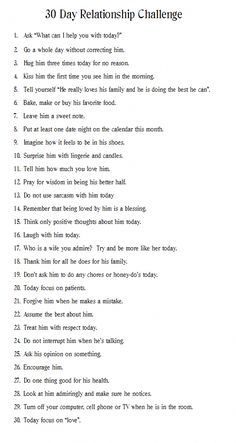 30 Day Relationship Challenge, Relationship Journal, Cute Date Ideas, Relationship Challenge, Healthy Marriage, Marriage Relationship, Marriage Tips, Dating Humor, Happy Marriage