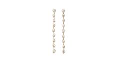 Cairo Earrings | Lizzie Fortunato | Lizzie Fortunato Nail Jewels, Lizzie Fortunato, Cairo, Long Earrings, Fresh Water, Freshwater Pearls, Silver Necklace, Plating, Ships