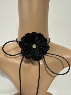 Black  flower choker unique and stylist will be perfect for casual wear or any special occasions  Choker length 58 inches long  2.5mm waxed cotton cord  Flower size:3 inches diameter  Adjustable  Return & exchanges We gladly accept cancellations Request a cancellation within 4 hour of purchase.  We don't accept return or exchanges but please contact us if You have any questions or any problem with your orders Thank you for shopping with us ♥️ Stay safe & healthy Wrap Choker Necklace, Choker Necklace Black, Womens Gifts, Flower Choker Necklace, Black Choker Necklace, Flower Choker, Floral Wraps, Black Flower, Necklace Black