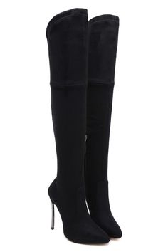 Unique Black Pointed Boots Super High Heels Over the knee stretch boots Hot sold by Eoooh❣❣ on Storenvy Knee Stretches, Pointed Boots, Stretch Boots, Super High Heels, How To Stretch Boots, Over The Knee, The Knee, Small Businesses, High Heels