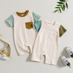 This super cute jumpsuit is made with a soft cotton blend and has a comfortable fit so your sweetheart can run, play and cuddle as much as their little heart desires. Cute Short Sleeve Jumpsuits And Rompers For Playtime, Green Playful Bodysuit For Playtime, Cute Green Bodysuit For Playtime, Green Cotton Onesie For Playwear, Playful Short Sleeve Bubble Romper For Playdate, Playful Green Cotton Onesie, Playful Cotton Bodysuit, Casual Cotton Bodysuit For Playtime, Cute Cotton Onesie For Playdate