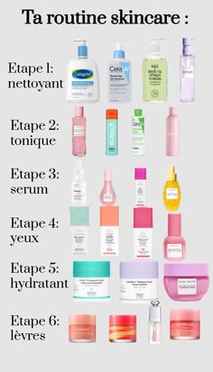 Routine skincare par étape + produits adaptés 🫶 Si tu veux faire un glow up tu peux aller voir mes autres pin, ça va sûrement t aider 👍   tendances skincare sephora skin care skin care solutions skincare routine korean skincare aesthetic aesthetique soins peaux soins corps soins visage nettoyant tonique serum yeux hydratant anti-imperfection sephora nocibé cérave cerave routine skincare moisturizer maquillage make up tendance été printemps hiver automne kpop pastel acné paris france quebec belgique maroc algérie suisse skincare été clearskin cosmetique skincare toner cleanser products kbeauty kproducts serum  #tendancesskincare #sephoraskincare #skincaresolutions #skincareproducts #produitskincare #boyskincareroutine #skincareroutine #koreanskincare #skincareété #clearskin #cosmétiques Skin Care Routine Francais, Moisturizer Aesthetic, Skin Care Routine Tips, Skincare Toner, Skincare Sephora, Sephora Skincare