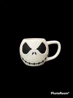 Another amazing piece designed by Geoff from Hex3D! This Jack Skellington Mug is fantastic for holding your favorite beverage in a can!  This mug comes hand painted with acrylic paint followed by clear coat for protection. *made from PLA plastic, this plastic can be porous and is not suitable for direct liquids. The liquids can be absorbed into the plastic where bacteria can grow, please use a canned drink Itty Bitty Baby, Jack Skellington, Clear Coat, Collectible Figurines, Acrylic Paint, Acrylic Painting, Figurines, Mug, Hand Painted