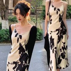 Ink style Printing Slip Dress summer Dress 2024 New National Style Skirt High Waist Women slim Dress Casual Beige Sleeveless Dress For Party, Beige Sleeveless Sheath Dress For Summer, Chic Sheath Slip Dress For Spring, Casual Beige Mini Dress For Evening, Beige Sheath Sleeveless Dress For Summer, Casual Beige Sheath Dress, Casual Sleeveless Midi Length Evening Dress, Summer A-line Slip Dress For Brunch, A-line Slip Dress For Summer Brunch