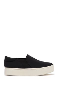 Crafted in micro-stretch textile, this clean slip-on sneaker with a double-thick rubber platform sole has a lightweight design so you can feel light on your feet.Sizing: True to size. Trendy Low-top Synthetic Platform Loafers, Synthetic Slip-on Platform Sneakers, Synthetic Thick Bottom Slip-on Sneakers, Thick Bottom Synthetic Slip-on Sneakers, Slip-on Sneakers With Thick Bottom, Comfortable Synthetic Platform Slip-ons, Comfortable Slip-on Platform Sneakers With Thick Bottom, Sporty Slip-on Platform Sneakers With Thick Bottom, Modern Synthetic Platform Slip-ons