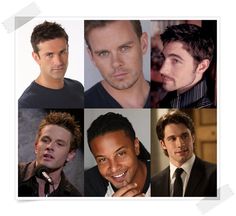 several pictures of men with different facial expressions