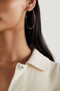 Emphasizing versatility and longevity, Melissa Joy Manning's jewelry is handcrafted by expert artisans who pay close attention to even the smallest detail. These sizable hoop earrings are cast from 14-karat recycled gold that's both lightweight and delicate. Sweep your hair into a low bun to keep them in focus. Timeless Small Hoop Gold-plated Earrings, Timeless Small Hoop Gold Plated Earrings, 14k Gold Oval Hoop Earrings Timeless Style, Oval 14k Gold Hoop Earrings Timeless Style, Timeless 14k Gold Oval Hoop Earrings, Timeless Oval 14k Gold Hoop Earrings, Small Hoop Jewelry For Everyday Elegance, Timeless 14k Gold Tarnish Resistant Hoop Earrings, Timeless Gold Plated Hoop Earrings