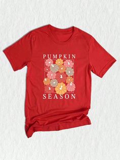 Welcome to our cozy corner of the internet, where the crisp autumn air meets the warmth of seasonal delights. Introducing our Pumpkin Season Shirt, a perfect addition to your spooky season wardrobe.  This Pumpkin Shirt is a celebration of everything we love about fall: the vibrant colors, the scent of pumpkin spice wafting through the air, and the joy of cozying up in a soft, comfortable outfit. Whether you're heading to a pumpkin patch, sipping on a pumpkin spice latte, or simply stepping out f Cotton T-shirt For Fall Holiday, Casual Fall Holiday T-shirt, Casual T-shirt For Fall Holiday, Casual Fall Holiday Tops, Holiday T Shirts, Brisk Walk, Plant Texture, Pumpkin Spice Shirt, Thankful Shirt