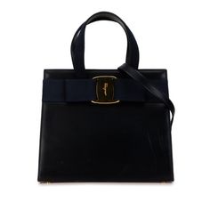 Used Salvatore Ferragamo Vara Ribbon Handbag Shoulder Bag Ba214178 Navy Leather Women's (Sku: Gzl14rwx) === General === Brand : Salvatore Ferragamo === Design === Type : Handbag, Shoulder Bag Material : Leather Color : Navy Gender : Women === Size === Size (Hxwxd) : 20cm X 24.5cm X 10cm / 7.87'' X 9.64'' X 3.93'' === Included Items === Accessories : Shoulder Strap Accessories Notice : Before Purchasing, Please Refer To The Images Of The Accessories Included With The Item. === Condition === Condi Salvatore Ferragamo Bags, Navy Leather, Salvatore Ferragamo, Luxury Branding, Leather Women, Shoulder Strap, Bag Lady, Womens Sizes, Shoulder Bag