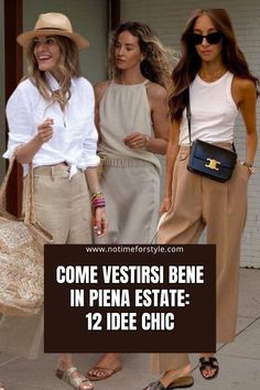 Come vestirsi bene in piena estate: outfit chic con questi 12 segreti #modaestate #moda #modadonna #outfitestate Sweet Outfits, Stile Boho Chic, Style Casual Chic