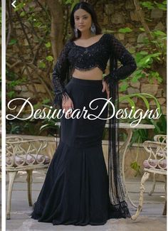 Made to Order/Measurement/Custom Order Lehenga - Color : black - Fabric : Georgette sequin  - Fully flared paneled lehenga - Embroidered  Blouse - Drawstring closure with Tassels - - It can be customize in any design or size  PLEASE NOTE: BUYERS ARE RESPONSIBLE FOR ANY CUSTOMS AND IMPORT TAXES THAT MAY APPLY. This is a made to order product. If you opt for 'Made To Measurement Option', we will provide a measurement template and you can share the measurements likewise. If you want to opt for 'Standard Size', Please refer to the size chart provided in the listing. Shipping: Standard Shipping is done by DHL ecommerce and it mostly takes 2 to 3 weeks to deliver after dispatch. Express Shipping is done by DHL express and it mostly delivers within a week after dispatch. Fabric Care : Dry Clean O Glamorous Designer Black Sets, Glamorous Black Designer Wear Sets, Black Embellished Sharara For Evening, Semi-stitched Embellished Black Sharara, Black Embellished Evening Sharara, Embellished Semi-stitched Black Sharara, Reception Long Sleeve Blouse With Sheer Dupatta, Black Gown With Sheer Dupatta For Evening, Black Fitted Gown With Sheer Dupatta