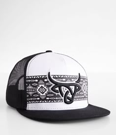 Lost Calf Shima Trucker Hat - Black/White , Men's Whiteblack Embroidered logo Aztec print snapback hat One size fits most. Apparel & Accessories > Clothing Accessories > Hats Western Men Gifts, Country Trucker Hat, Western Gifts For Boyfriend, Country Hats For Women, Hats Country, Hooey Hats, Cute Country Couples, Casual Country Outfits, Country Hats