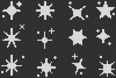 an image of snowflakes on a black background