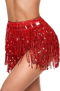 100% Polyester Zipper closure Hand Wash Only Material???4%Polyester fabric. 6% Spandex fabric. The tassel sequin skirts are made of PVC shiny sequins. sequins not easy to fall and fade. have a inner shorts inside. Consisting of various strands of sequins. this halloween costume tassel dance skirt is able to reflect any light that shines on its surface. make you eye-catching and sexy. Shiny design?????ooThese high waisted booty shorts have beautiful sequins all over. a 4-layered sequin design mak Sequin Tassel Skirt, Halloween Party Music, Belly Dance Hip Scarf, Salsa Classes, Sequin Belt, Sequin Skirts, Rave Skirt, Rave Shorts, Belly Dance Belt