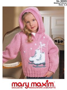 Knit a sweater using this pattern. This is a downloadable (non paper) pattern. For questions about yarn requirements, please contact us. After your purchase, you may download the pattern from your account. Crochet Kids Sweater, Free Baby Sweater Knitting Patterns, Knit A Sweater, Kids Sweater Pattern, Toddler Crochet, Kwik Sew Patterns, Crochet Baby Girl Dress, Kids Knitting Patterns, Knitting Help