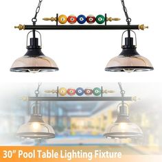 an image of pool table lighting fixtures