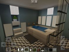 Minecraft Bathroom Ideas Modern, Minecraft Modern Bathroom, Minecraft Bathroom Ideas Game, Minecraft Toilet Ideas, Bathroom Minecraft Ideas, Bathroom Ideas Minecraft, Bathroom In Minecraft, Minecraft Toilet, Toilet Minecraft