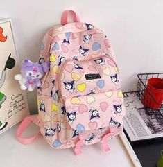 Cartoon Anime Backpack PN6495 ●Size:43*32*12 cm ●Material :nylon (Please allow 1-3cm differs due to manual measurement.As different computers display colors differently,the color of the actual may vary slightly from the above images.Thanks for your understanding.) ●About Shipping: We attach great importance to the orders of each customer and parcel delivery. 1.Processing time: 2-3 business days. 2.Shipping time: 10-15 business days to US, please allow 3-4 weeks shipping to other country.(Shipping times can be affected by variable customs clearance times or public holidays.) Kawaii Backpack For Study, Kawaii Nylon Travel Backpack, Kawaii Nylon Backpack For Back To School, Kawaii Travel Backpack In Nylon, Cute Nylon Student Backpack, Cute Nylon Backpack For Students, Cute Nylon Backpack For Study, Cartoon Pink Backpack For Daily Use, Pink Cartoon Backpack For Daily Use